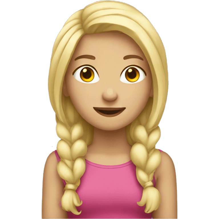 blonde girl air emoji