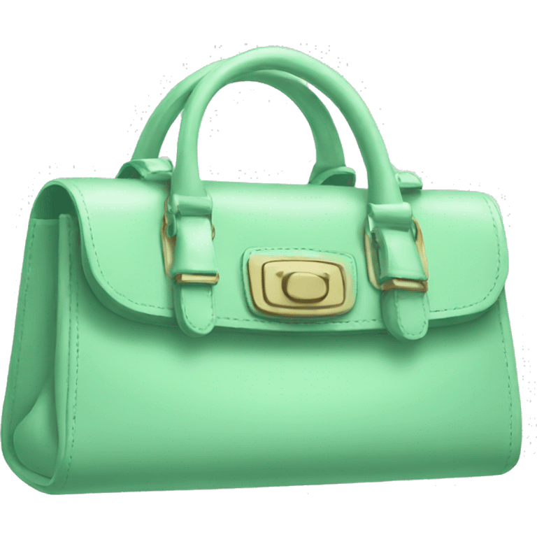 mint green purse emoji