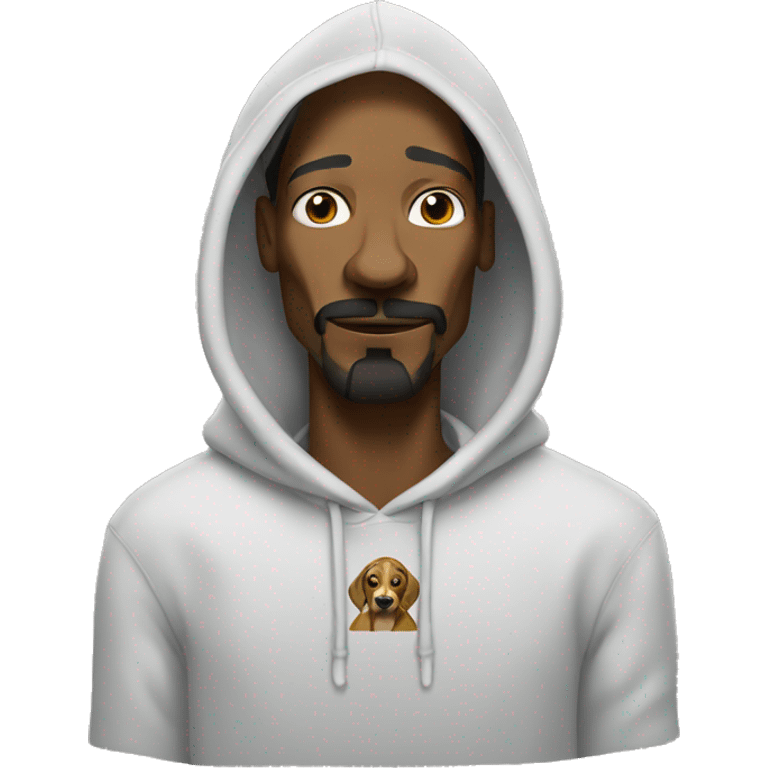 snoop dog with hoodie emoji