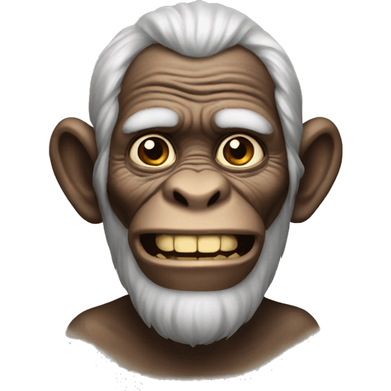 Old monkey man emoji