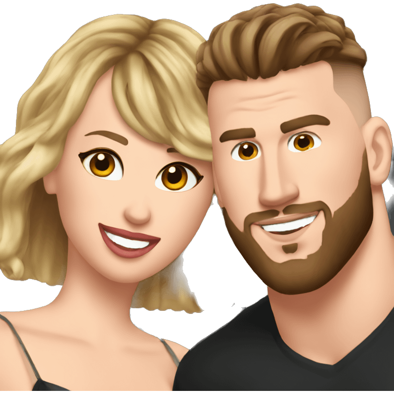 Travis Kelce and Taylor Swifr emoji