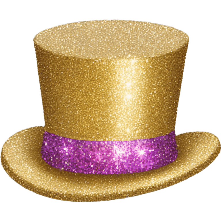 Sparkly top hat emoji