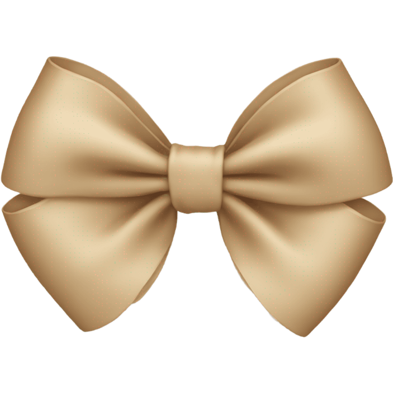 Beige bow emoji