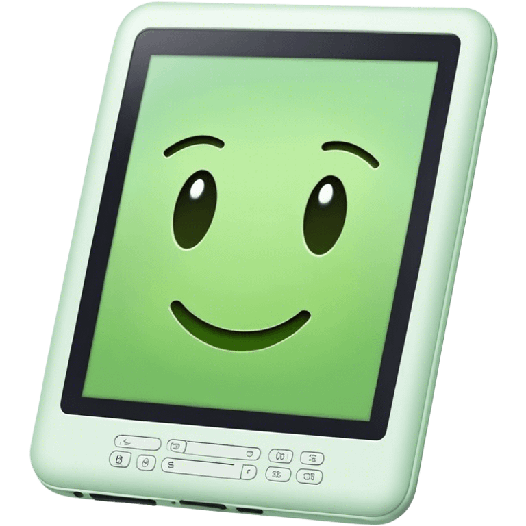 kindle na cor verde claro  emoji