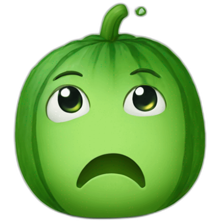 Sad cucumber  emoji