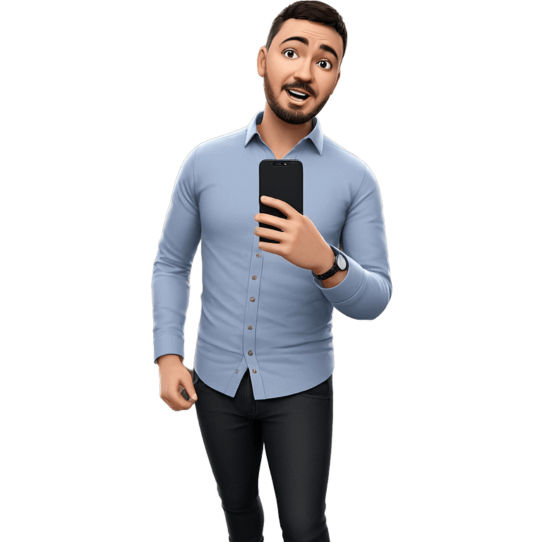 casual portrait of a man emoji