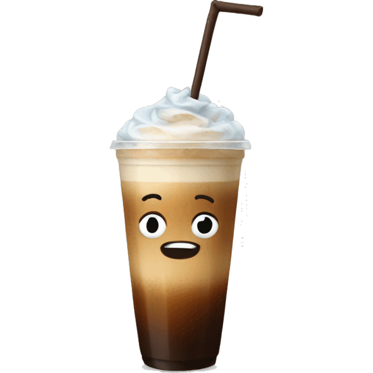 Cold coffee  emoji