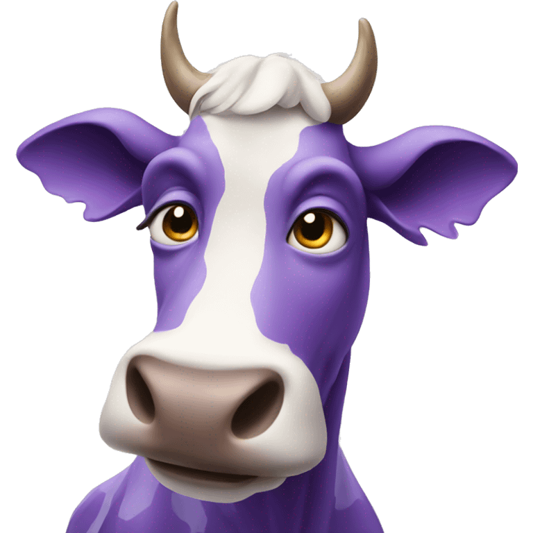 Purple cow ghodt emoji