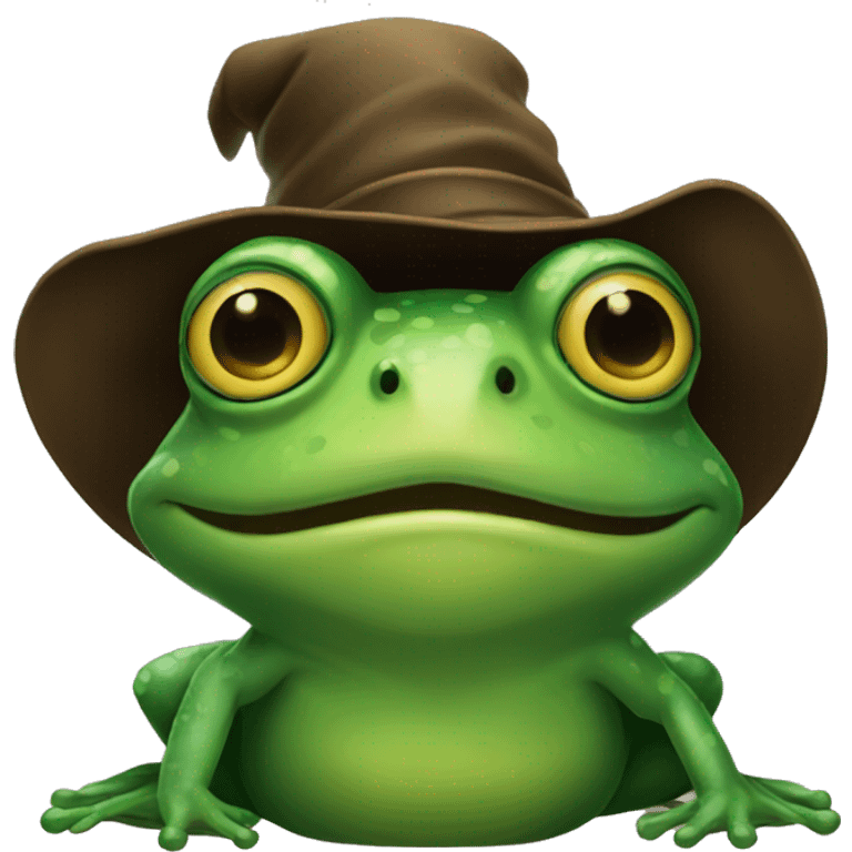 frog with hat from Harry Potter emoji