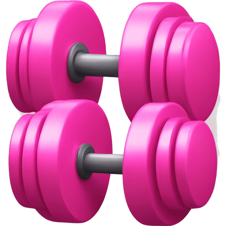 Pink weights  emoji