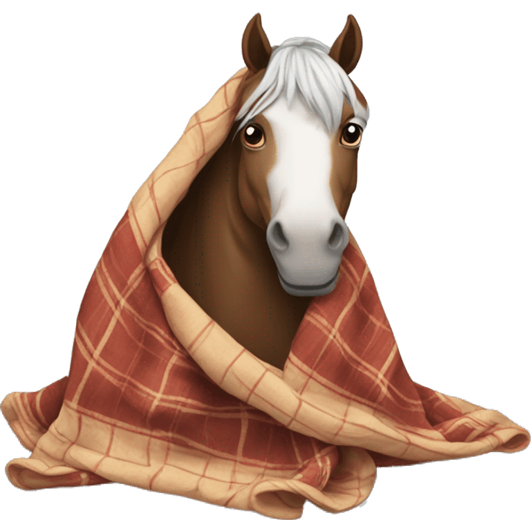 Horse in blanket emoji