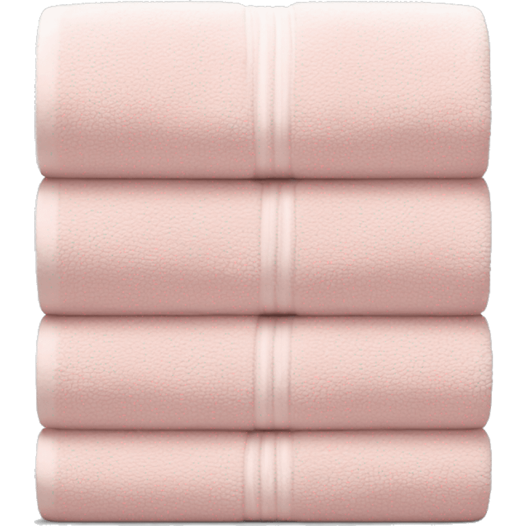 Light pink stacked towels emoji