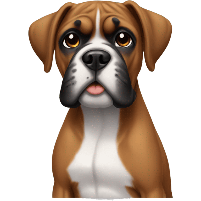 boxer dog hello emoji