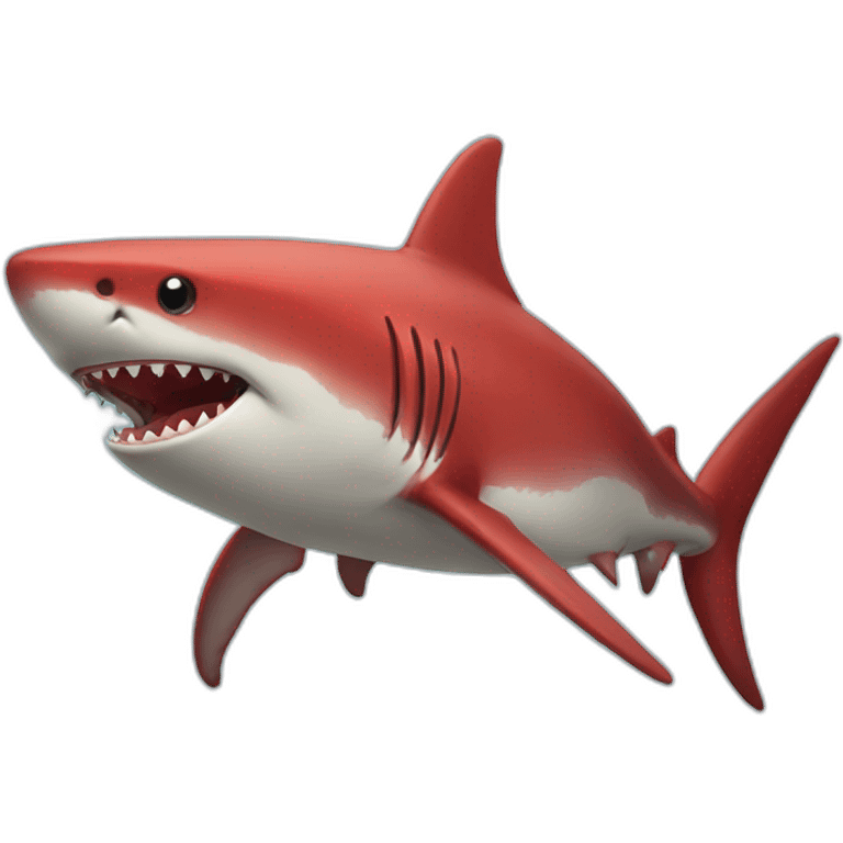 Red shark emoji