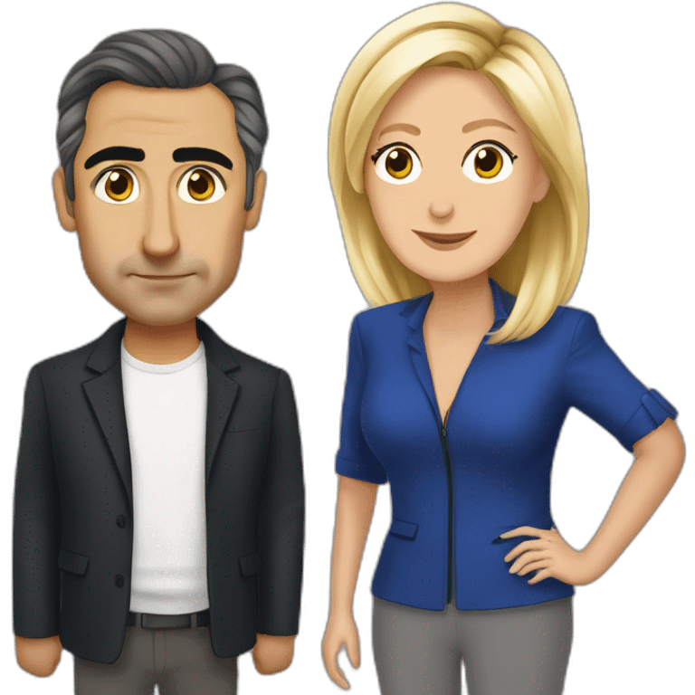 Zemmour and marine le pen  emoji