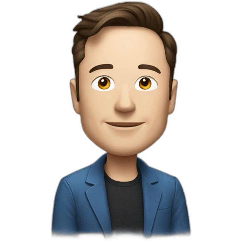 blue avatar elon musk emoji