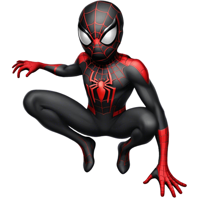 Spiderman black costume  emoji