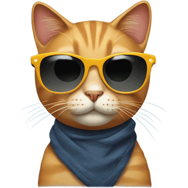 Cat with sunglasses emoji