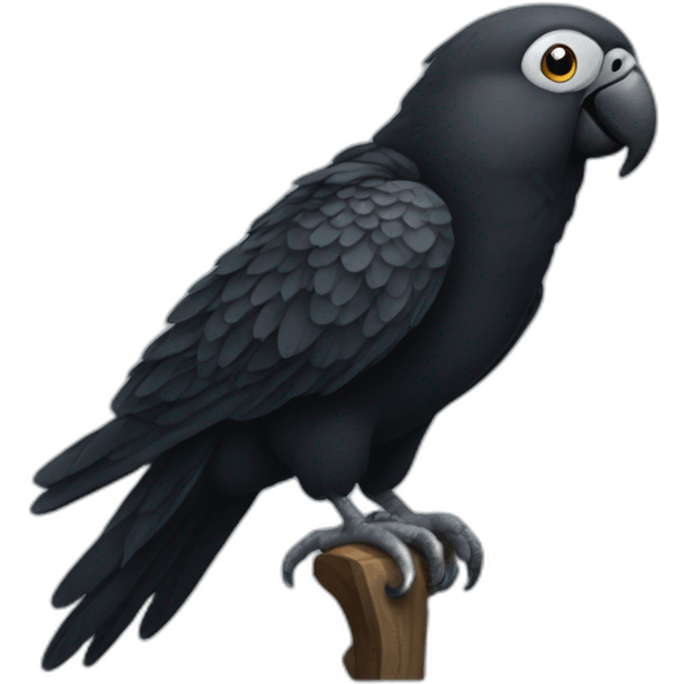 black parrot emoji