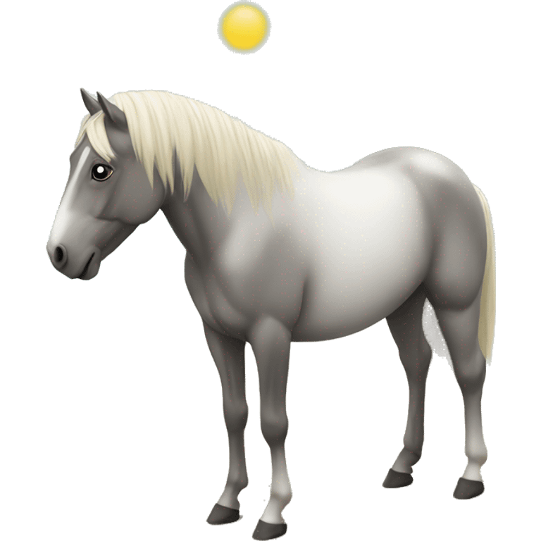 Horse at beach  emoji