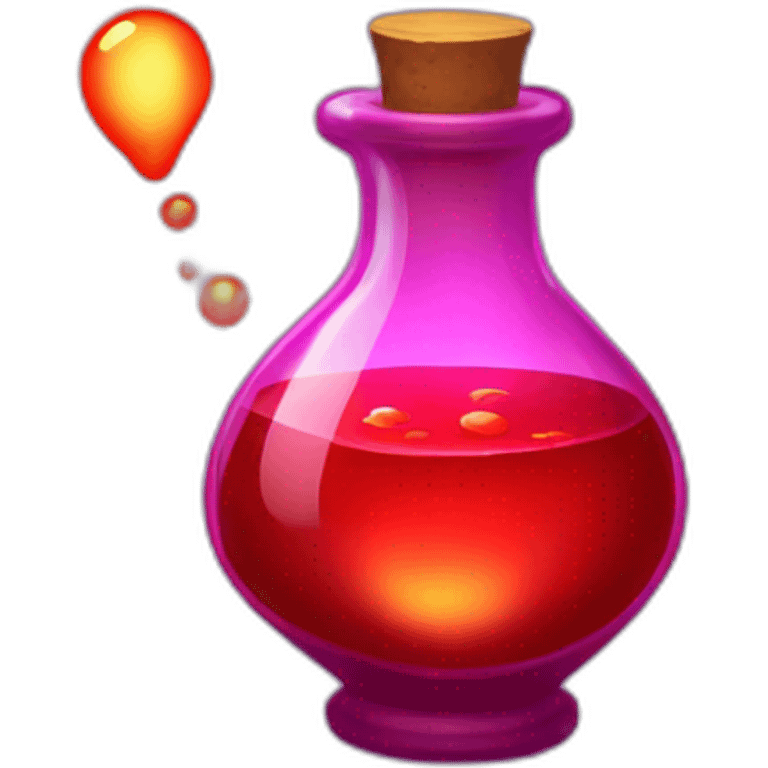 Red glowing potion emoji