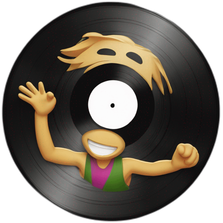 dancing vinyl record emoji