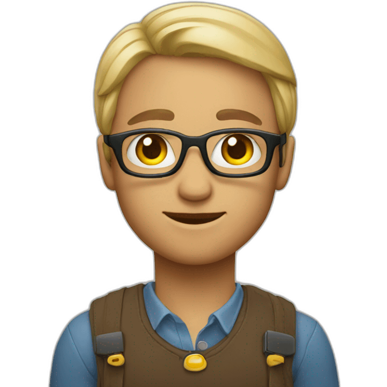 A folk wearing apple vision pro emoji