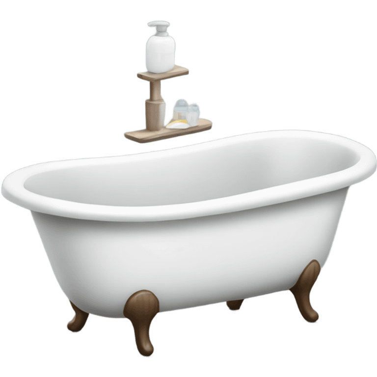 Bathtub with a serving shelf emoji