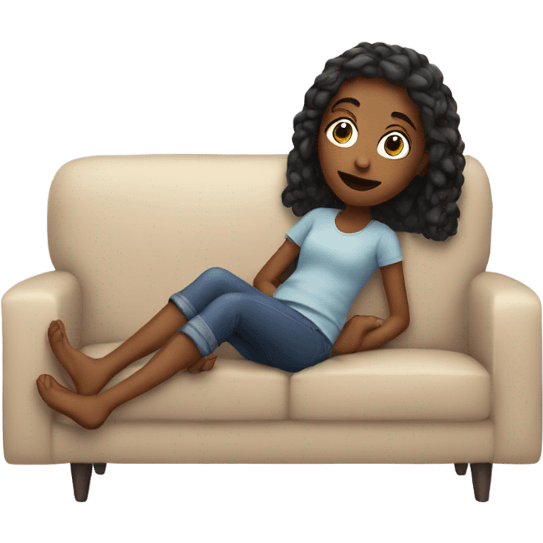 Girl on the couch emoji