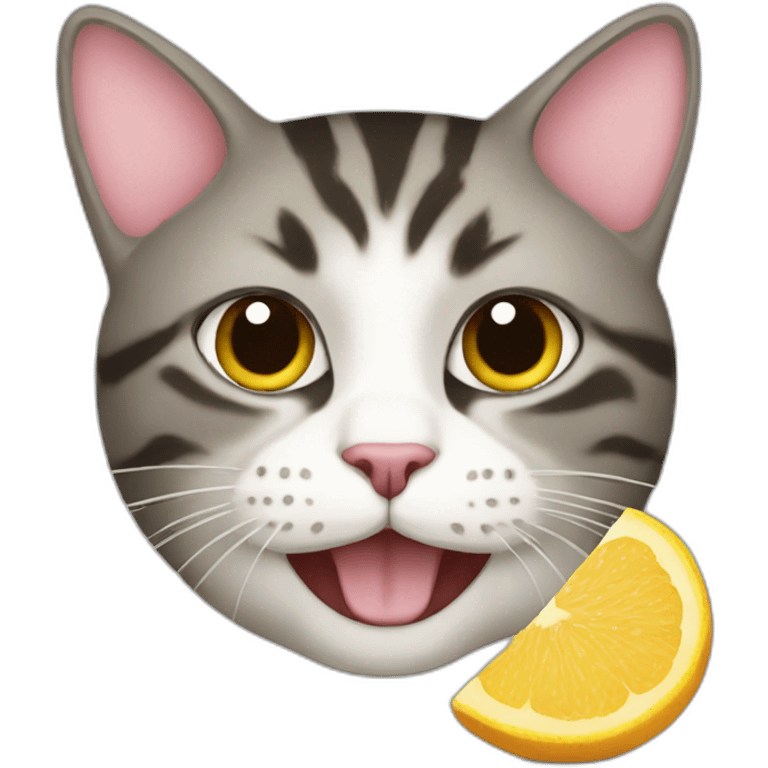 cat eating emoji