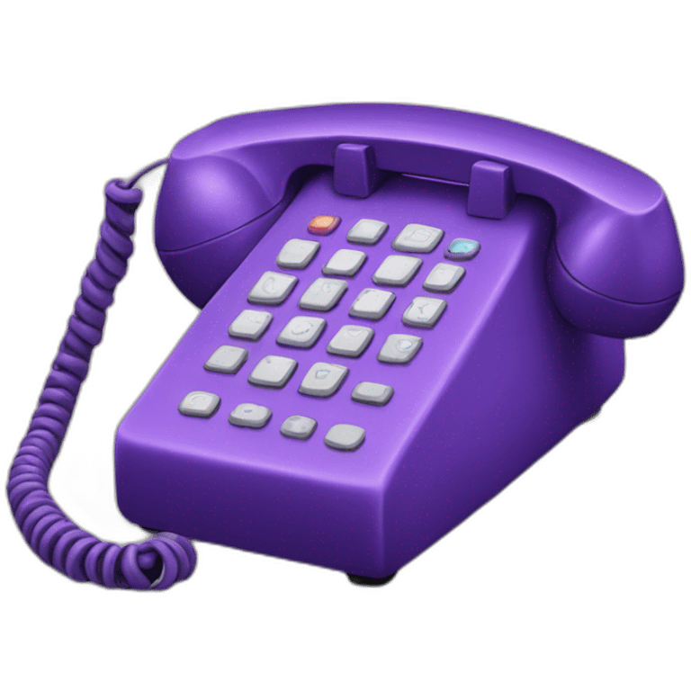 Téléphone violet emoji