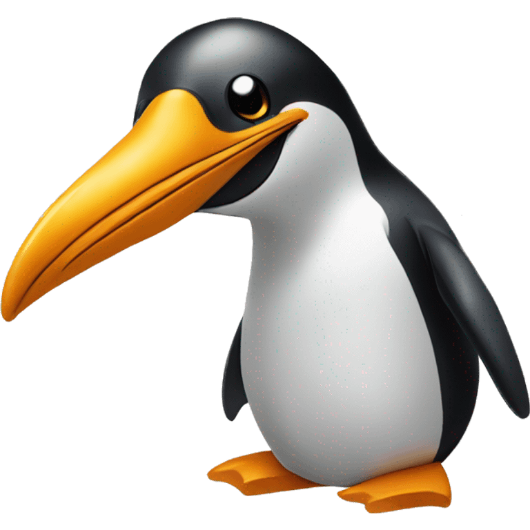 Penguin with a quasodilla  emoji