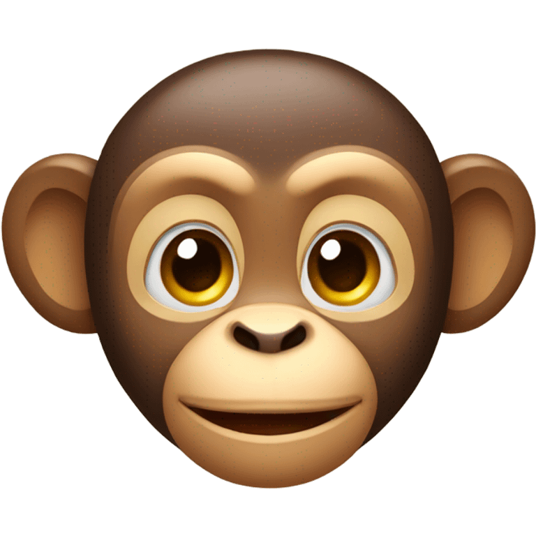 a cute monkey with bows emoji