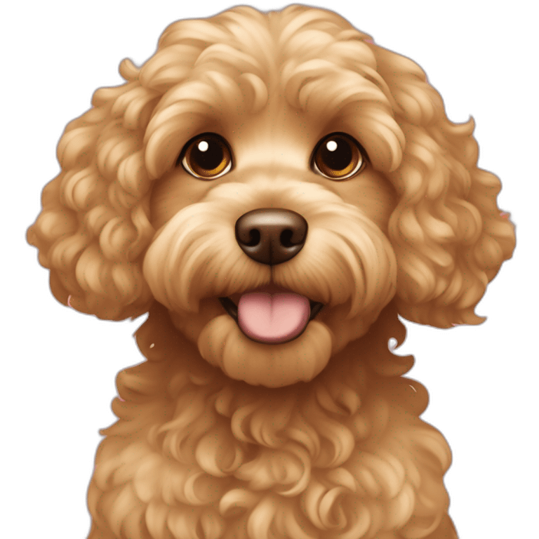 curly-fur,-light-blonde,-light-brown-ears,-cavapoo-adult emoji