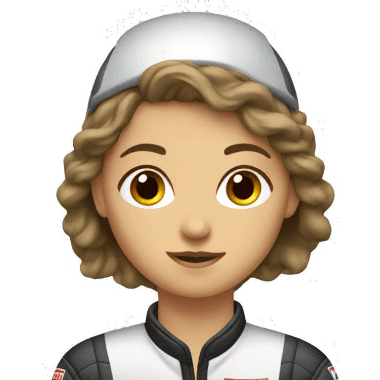 female racecar driver emoji