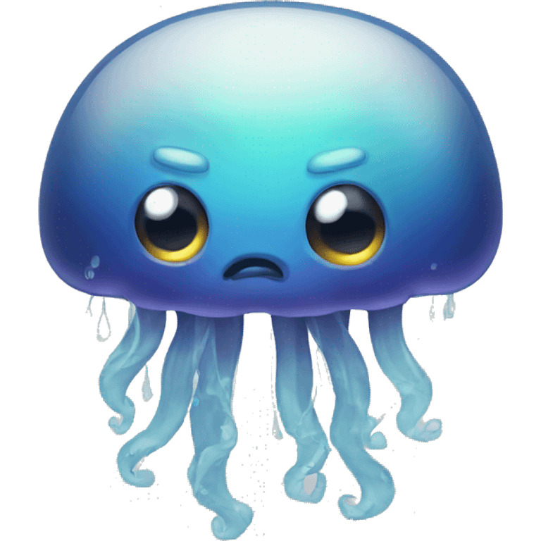 Angry jellyfish emoji