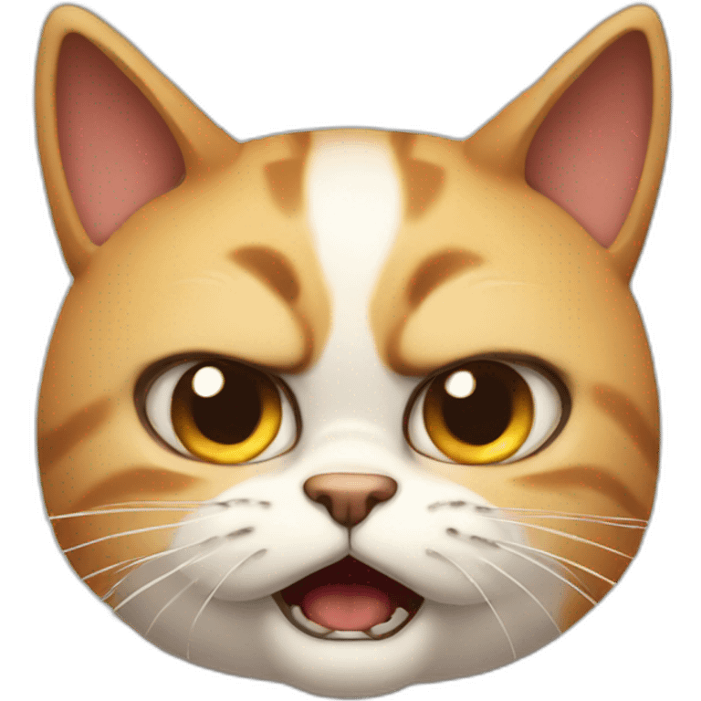 cute angry cat emoji