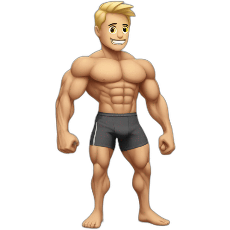 muscle gains skinny to muscular emoji