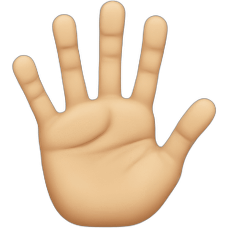 seven fingered hand emoji