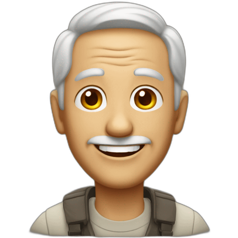 very happy older man  emoji