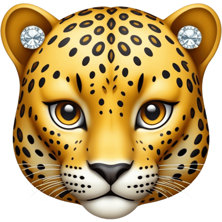 leopard and bling  emoji