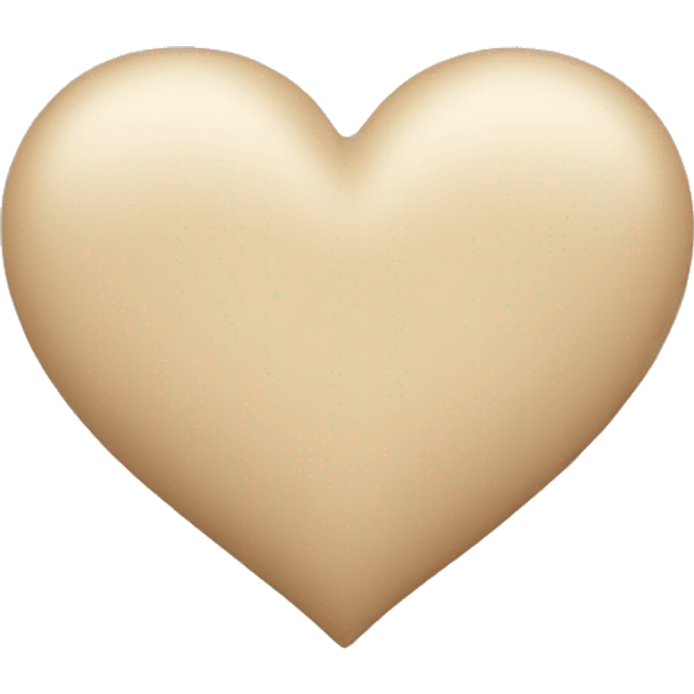 beige heart emoji