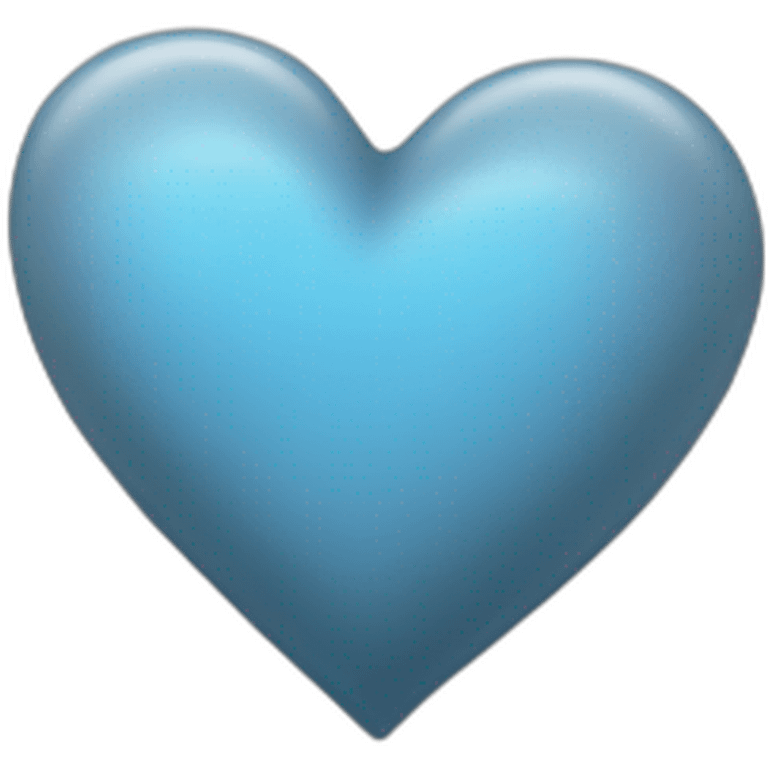 Grey tight blue heart emoji