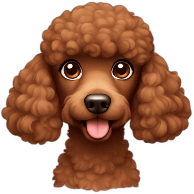 brown poodle emoji