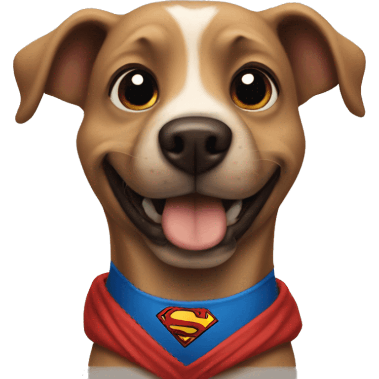 Dog superman emoji