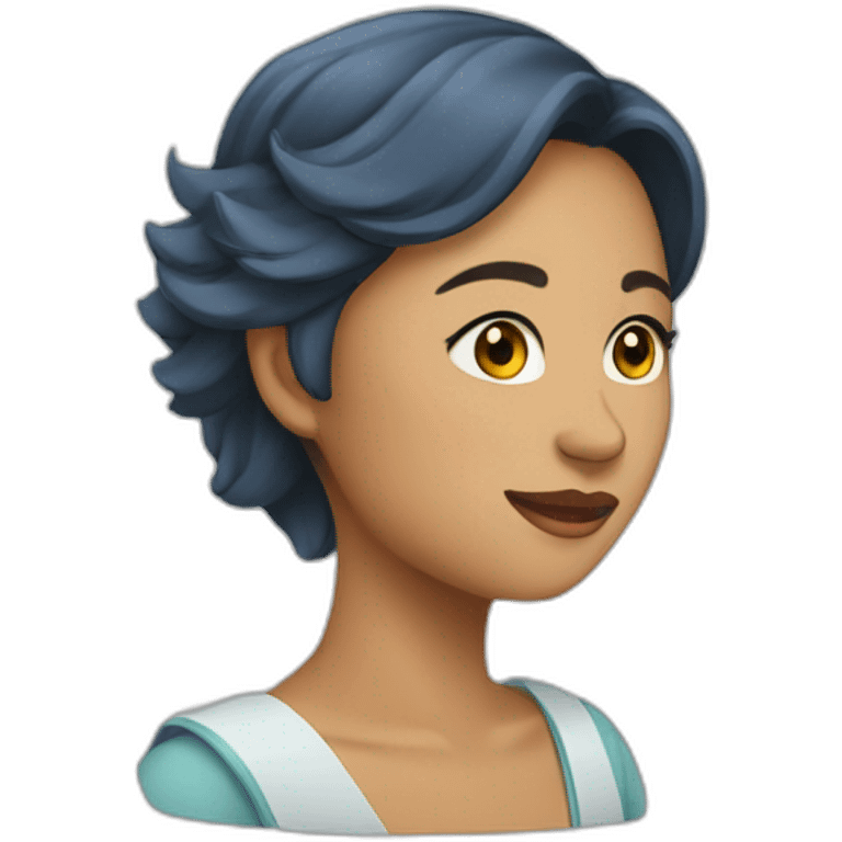 wanita bulan emoji