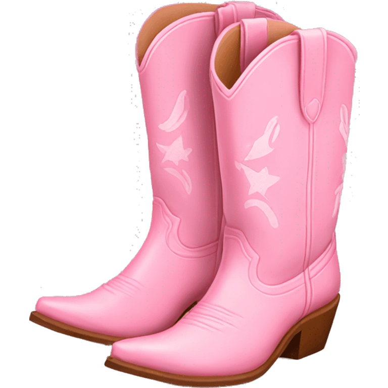 Light pink cowboy boots emoji