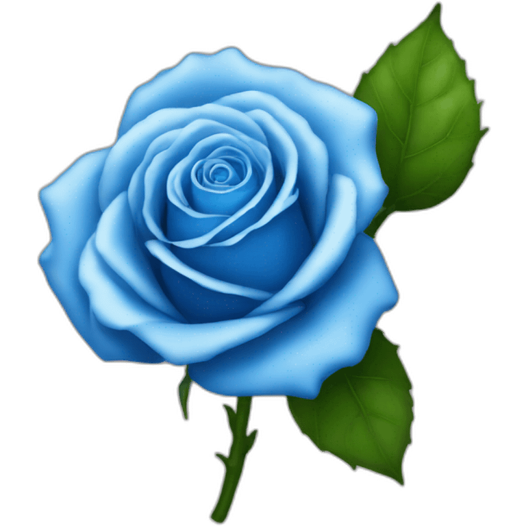 Blue rose emoji