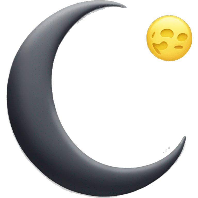 Crescent Moon on top of cloud + stars emoji