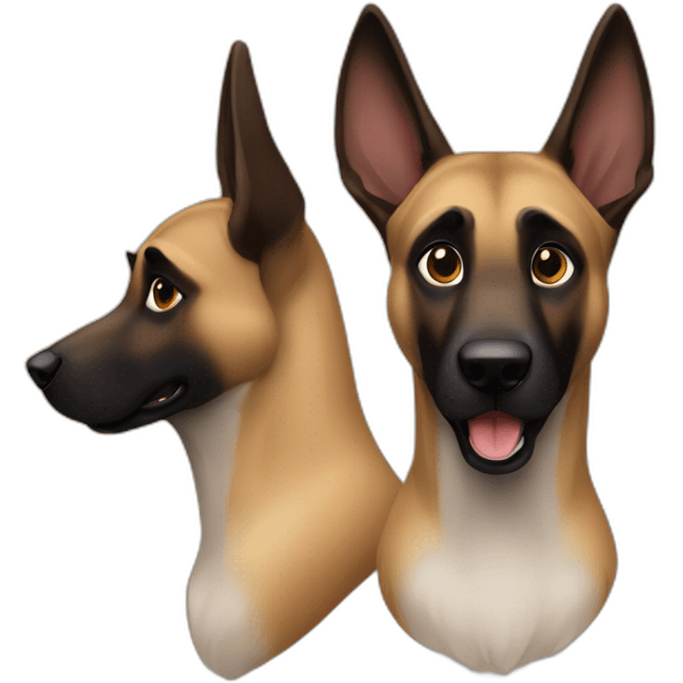 Malinois sur kangourou emoji